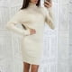 thumbnail image 2 of Gibobby Vestidos de sueter para mujer OEM vestidos casuales personalizados manga larga tejido capa maternidad mujeres vestido negro(Beige,G), 2 of 5