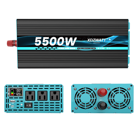 XDZWATT 12V 3000W Continuous 5500W Surge Power Inverter for Car