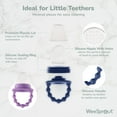 thumbnail image 4 of WeeSprout Silicone Baby Feeder Teether Set with Freezer Tray & Extra Pouches, 4 of 8