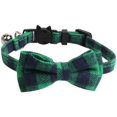 thumbnail image 3 of LAICAIW 2 Colliers pour Chats, avec Nœud Papillon Détachable Réglable et Clochette Argentée, pour Cou de Petits Chiens et Chats 7.8 Pouces-10.2 Pouces, 3 of 7