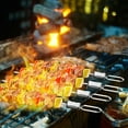 thumbnail image 5 of RKSTN BBQ fork Stainless Steel Skewers For Barbecue With Easy Sliding Pusher For Grilling Meat Shrimps Chicken And Vegetables., 5 of 5