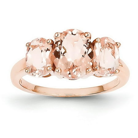 14k Rose Gold Morganite Ring  Walmart.com