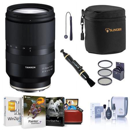 UPC: 0192223186262 | 17-70mm f/2.8 Di III-A VC RXD Lens for Sony E  Bundle with ProOptic 67mm Filter Kit  Cleaning Kit  Mac Software Kit  Lens Cap Tether  Lens Cleaner  Lens Pouch