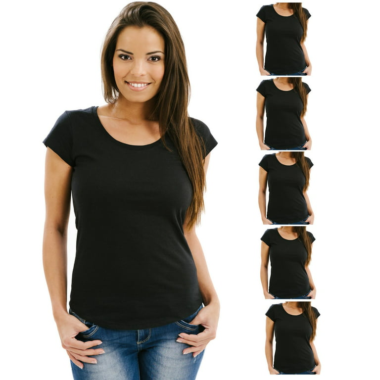  Prime Clearance Items Under 5 Dollars Shirts for Women Packs  Black : Clothing, Shoes & Jewelry