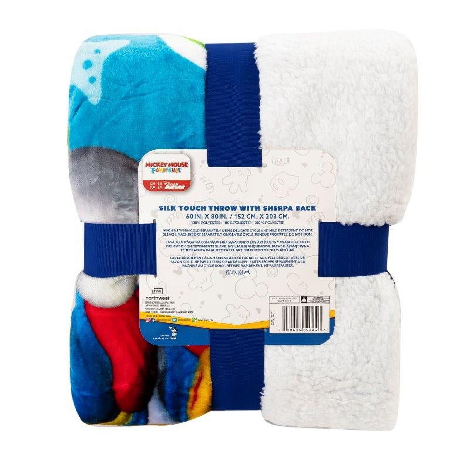 Mickey M Buddies Rule Silk Touch Sherpa Throw Blanket