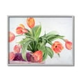 thumbnail image 3 of Stupell Industries Dancing Red Orange Tulip Flowers over White Black Framed, 16 x 20, Design by Melissa Hyatt LLC, 3 of 5