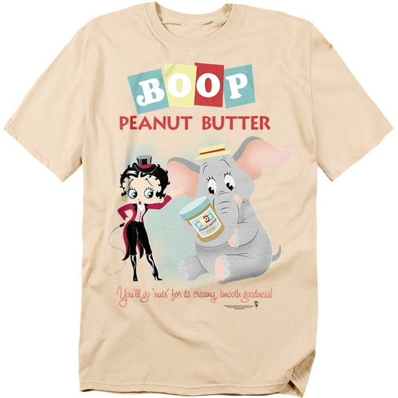 Betty Boop T-Shirt Boop Peanut Butter Unisex Graphic Tee For Men & Women