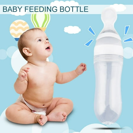 Baby Feeding Bottle Baby Silicone Squeeze Feeding Bottle With
