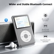 Innioasis Y2 64G Mp3 Player with Bluetooth, Lossless DSD DAC FLAC Support, M3U Playlist Import/Export, Volume Button, Supports up to 2TB (Silver)
