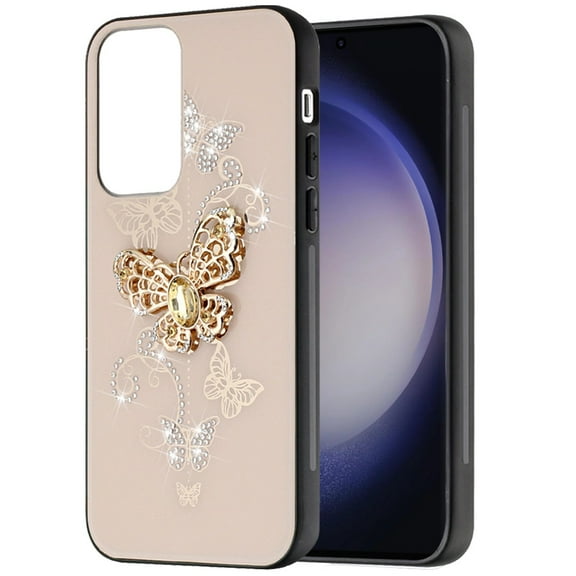 For Samsung Galaxy S24 Ultra Case 3D Charms Glitter Bling Fashion Phone Cover