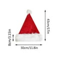 thumbnail image 3 of Plush Santa Hat, Multiple Sizes (Adult/Kid/Baby), Soft Polyester, Big Hair Ball, Durable Christmas Decor, 3 of 5