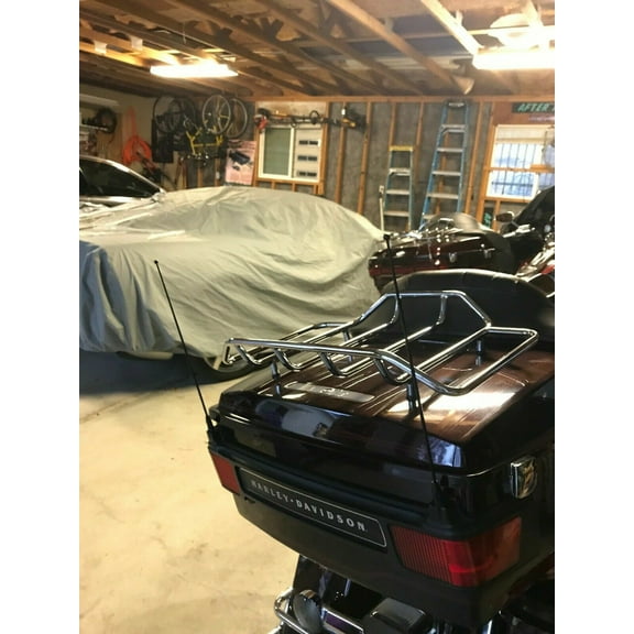 12" inch 2-pack AM/FM/XM/CB Black Stainless ANTENNAS MAST Rod for HARLEY-DAVIDSON 1989-2022