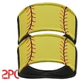 thumbnail image 2 of Lovskoo 2024 2PCS Outdoor Sports Hairbands Hair Accessories Non Slip Elastic Yoga Workout Baseball Headband Softball Head Wrap for Women Yellow, 2 of 6