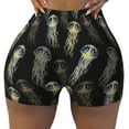 thumbnail image 2 of Haiem Jellyfish No Front Seam Biker Shorts for Women Yoga Workout Gym Bike Shorts with Tummy Control Moisture-Wicking-XX-Large, 2 of 9