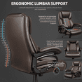 thumbnail image 3 of Waleaf Heavy Duty Big and Tall Office Chair 500lbs with Adjustable Lumbar Support,Office Chair for Adults, 3 of 7