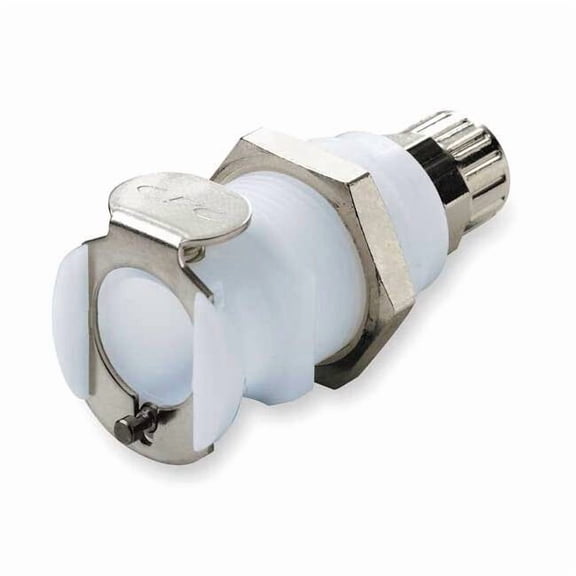 Colder Panel Mount Couplr, Acetal, Straght-Throgh PMC1204