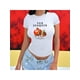 thumbnail image 1 of Playera Frutal Granadas San Joaquin Valley – Estilo Fresco con Sabor a Granada Ropa Para Mujer Color Blanco Talla Mediana Marca Emil SaEs, 1 of 4