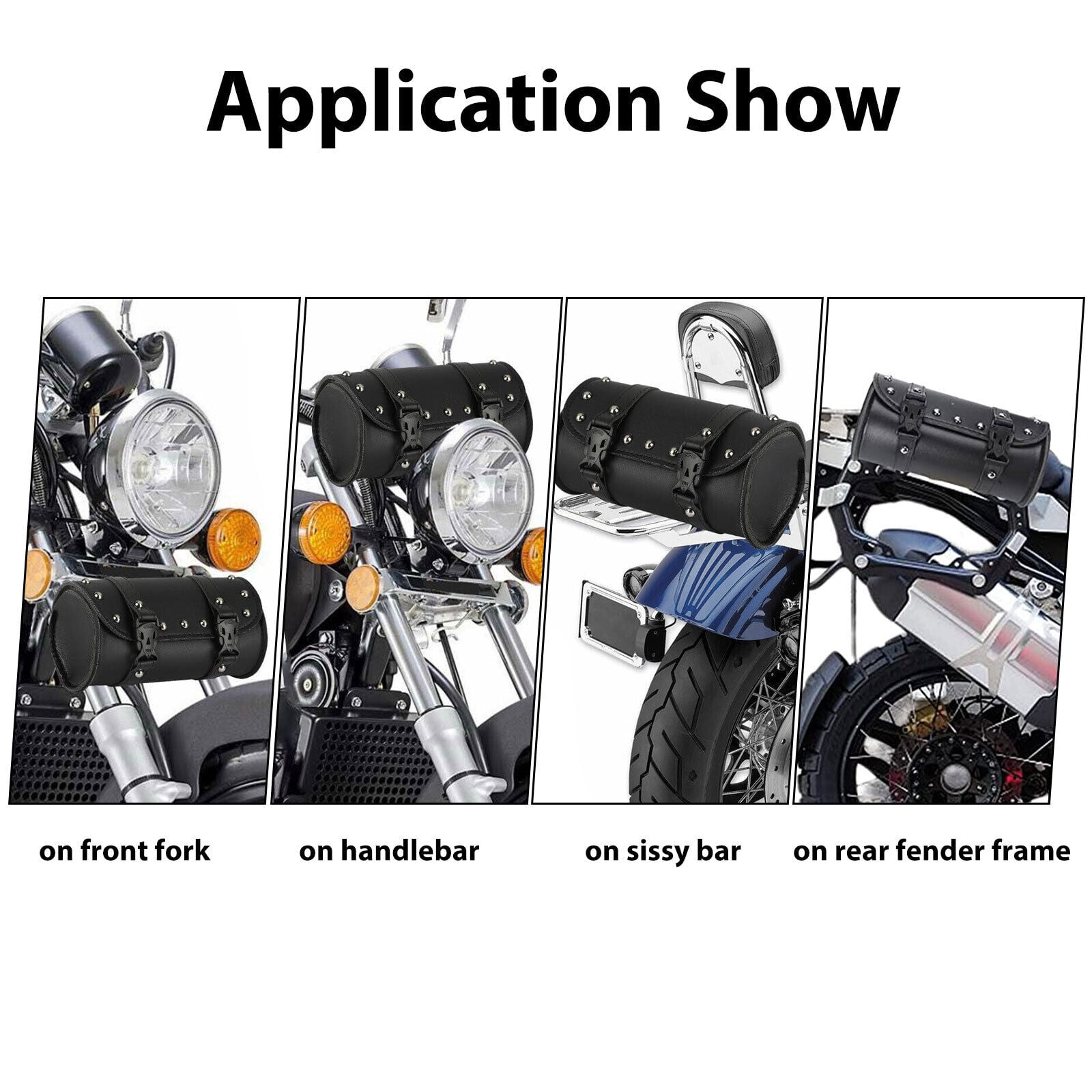 A-Pro Roll Tool Bag Satteltasche Für Harley Davidson – Hohe Qualität Schwarz