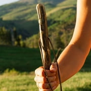 Brazos Rustic Wood Walking Stick, Ironwood, Traditional Style Handle, for Men & Women, 58