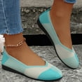 thumbnail image 2 of Sngxgn Women Ballet Flats Shoes Comfortable Slip on Shoes Casual Dress Shoes Slip on Shoes(Blue,41), 2 of 8