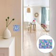 thumbnail image 7 of Yayeee Toggle Light Switch Wall Plate 2-Gang 4.56"x4.48" Decorative Outlet Cover, Neon Starfish Pattern, 7 of 7