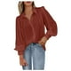 thumbnail image 1 of Camisas Para Mujer, de Gran Tamaño, A La Moda, de Manga Larga, Con Cuello Vuelto, Con Botones, Manga Farol, Blusa Odeerbi ODB133069, 1 of 7