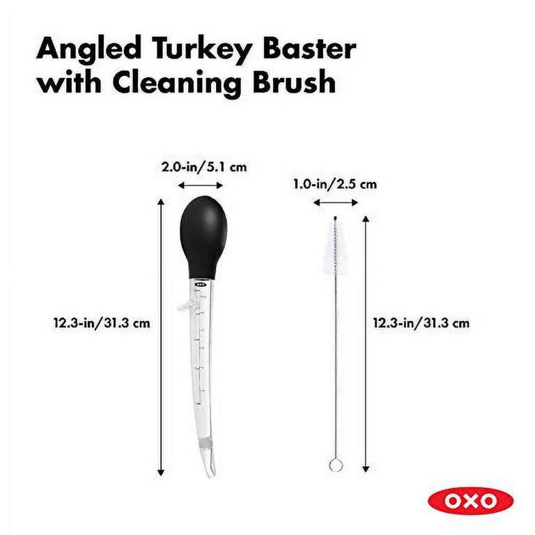 OXO Good Grips Angled Turkey Baster with Cleaning Brush 