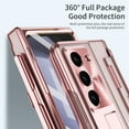thumbnail image 5 of for Galaxy Z Fold 5 Case, Built-in S Pen & S Pen Holder & Hidden Kickstand with Stylus, Wireless Charging Hard PC Shockproof Military Grade Protection Case for Samsung Galaxy Z fold 5 2023, Rosegold, 5 of 8