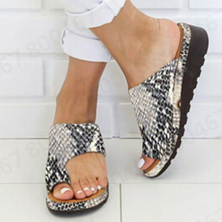 

HIBRO Women Thick Bottomed Sandal Shoes Wedge Heel Sandals Clip Toe Summer Beach Shoes