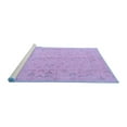 thumbnail image 2 of Ahgly Company Machine Washable Indoor Rectangle Abstract Blue Modern Area Rugs, 2' x 5', 2 of 4