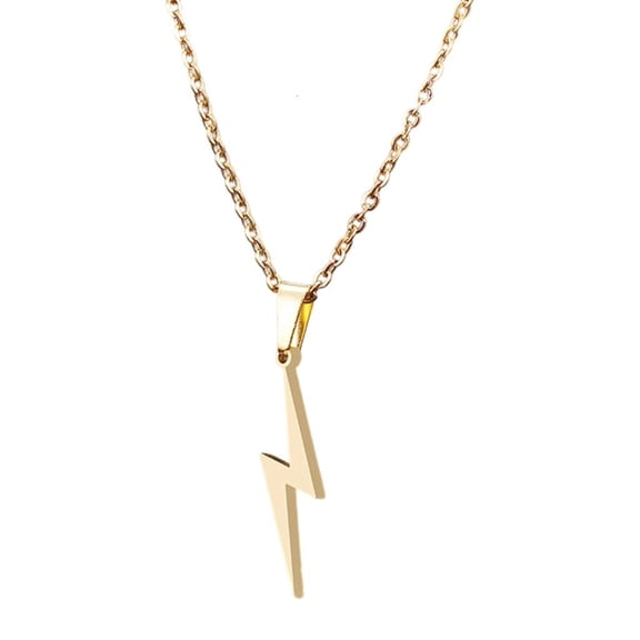 YIEMEEN stainless steel flashs pendant necklace