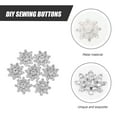 thumbnail image 3 of Milisten 30pcs Delicate Snowflake Rhinestone​ Buttons DIY Sewing Buttons Clothing Rhinestone Button Decors, 3 of 5