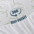 thumbnail image 4 of Cooling Bamboo Waterproof Mattress Protector, 3D Air Fabric Breathable Premium Mattress Cover, Deep Pocket Sheet Style Mattress Pad Cover, 4 of 7