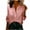 Pink, variant on Staron Women's Casual Short Sleeve Button Down Shirt Blouse with Pocket Fashion Basic Top T-Shirt, Green L