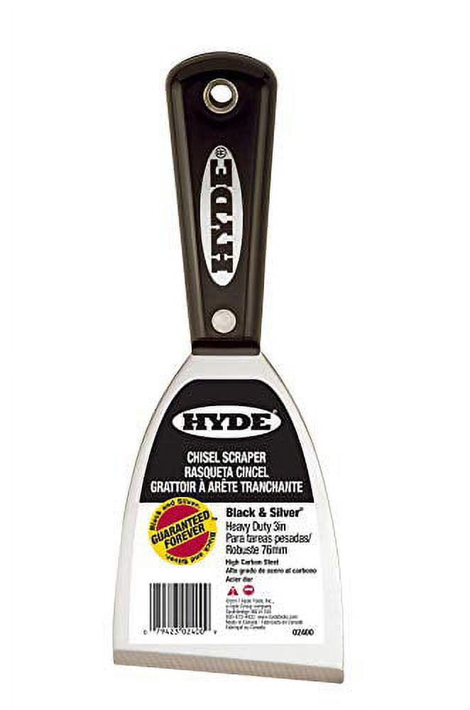 Hyde 12000 Stiff Bent Chisel Scraper - 3 Inch Wide Blade For Paint & Glue Removal - View #2