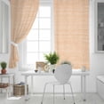 thumbnail image 5 of Fsddascl Orange Blackout Curtains for Bedroom/Living Room, Thermal Insulated Kitchen Curtains, Farmhouse Chic Abstract Cloth Texture Aesthetic Grommet Darkening Window Treatment Drapes 52"x72"x2, 5 of 6