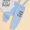 thumbnail image 4 of JUMEYU Baby Boy Clothes Newborn Newborn Baby Boys Bodysuit Pants 2 Piece Outfit Set Newborn to Infant 0 3 6 9 12 18 24 Months (White,12-18 Months), 4 of 5