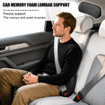 thumbnail image 6 of GEEKLiYun Car Lumbar Support Pillow, Memory Foam Back Cushion for Lower Back Support, Universal Driver Seat Pad for Car, Office Chair and Recliner, Black, 6 of 6