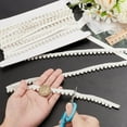 thumbnail image 3 of 5 Yards Pearl Fringe Trim 0.45" Wide Pearl Bead Tassel Fringe Lace Edge Trim Ribbon for Sewing Craft Embroidery Fringe Beads Ribbon for Bridal Dress Wedding Party Decoration White, 3 of 7