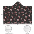 thumbnail image 3 of Wearable Blanket,Black Christmas Car and Santa Pattern Hooded Wearable Flannel Blanket for Adults & Teens,Winter Poncho Shawl Wrap Cape Cozy Anti-Pill,60"x80", 3 of 5