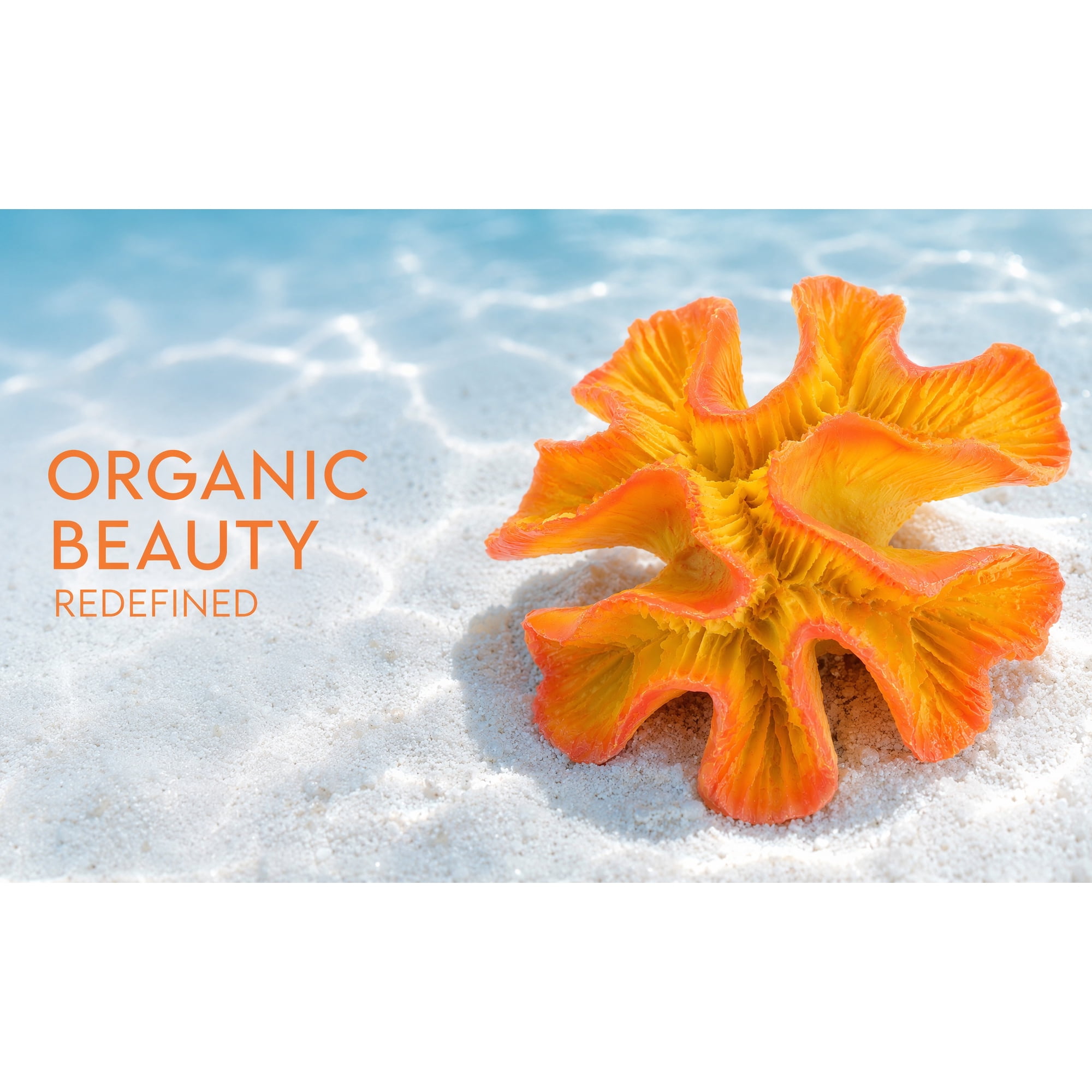 CTIRCHIU Resin Coral Reef Aquarium Decor for Fish Tank Landscape Orange