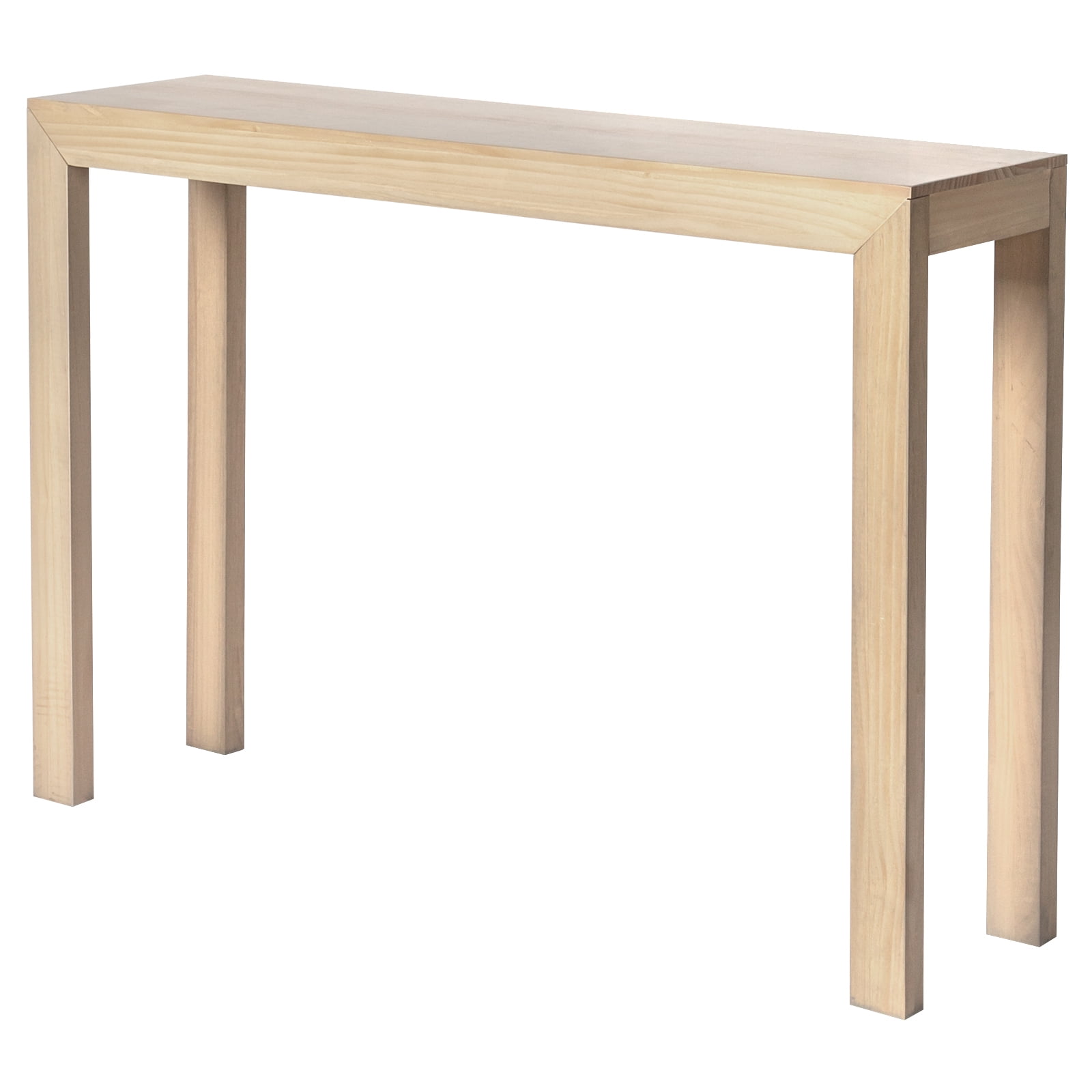 Zimtown Modern Console Table for Entryway, 46" Long Simplistic Sofa Table Narrow Hallway Foyer Table for Living Room, Pearl Wood