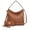 Cognac, variant on MKF Collection Blake Vegan Leather Women's Shoulder Bag & Wristlet Wallet 2 pcs, Classy Hobo Purse Handbag by Mia K - Charcoal Gray