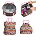 thumbnail image 2 of Pioneer Flower Drawstring Lunch Bag Women - Drawstring Lunch Bag Insulated for Work Office - Stain-Resistant Large Lunchbags for Women with Multi-Pockets, 2 of 6