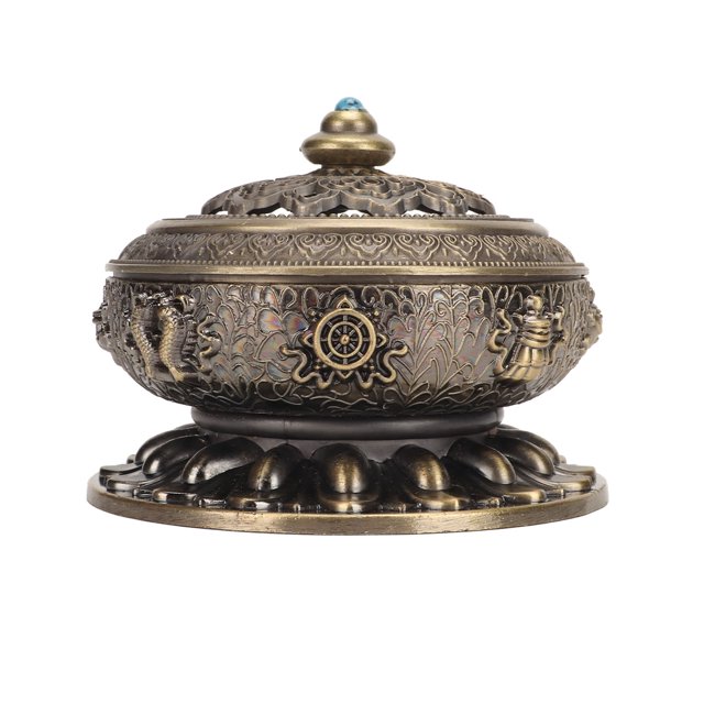 Porta incienso BuyWeek quemador de incienso de bronce de Nepal 6,8 cm 8,5 cm 10 cm