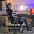 thumbnail image 3 of BestOffice Office Chair Ergonomic High, Footrest Lumbar Support and Headrest, Blue, 3 of 7