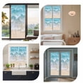 thumbnail image 7 of Teal Blue Water Ripple Window Privacy Film Ocean Beach Summer Coastal Scenery Decorative Glass Window Film UV Blocking Static Cling Non-Adhesive Sticker Covering for Home Door 17.7 x 39.3 inches, 7 of 7