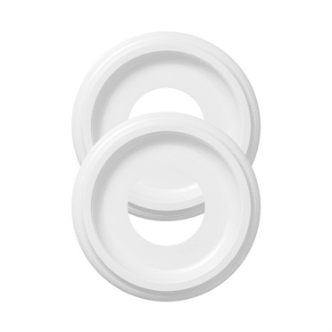 HOT 2 Packs Molded PU Ceiling Medallions 10 Inch OD X 4 ID (Fits Canopies Up To7-1/4 Inch) White