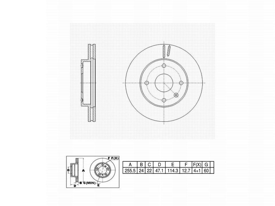 Winstop Brake Rotor, Front WS245568, Chevrolet Optra 2010-2004