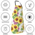 thumbnail image 5 of Naloa Sunflowers Apron Kitchen Aprons with Pockets for Women Men Chef, 5 of 8